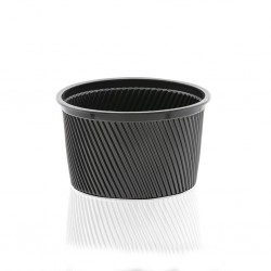 Bol negru 350 ml cu capac,50 buc/pachet