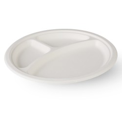 Farfurii Plate 26 - 3 Compatimente - Bio - Trestie