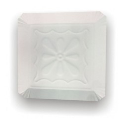 Tavite carton tip 11 albe 25x25cm